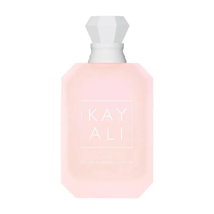 Kayali Yum Boujee Marshmallow 81 EDP Intense bottle close-up for long-lasting sweetness