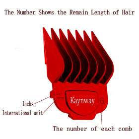 Kaynway Andis guard 3-16 inch supports layered trimming.