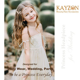 KAYZON rhinestone bridal headpiece, elegant detail for ceremonies and photos.