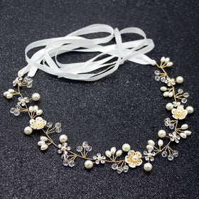 KAYZON women's headbands, elegant accessory with timeless pearl accents.
