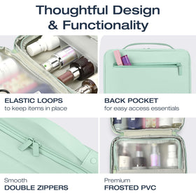 KAZAY pockets for makeup and skincare keep items neatly organized