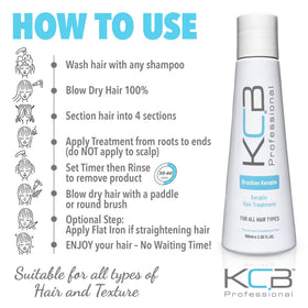 Frizz-free look on a humid day with KCB Keratin.