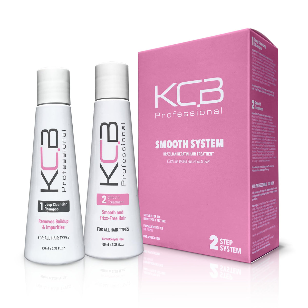 KCB Professional Smooth System kit and bottle for at-home salon smoothing