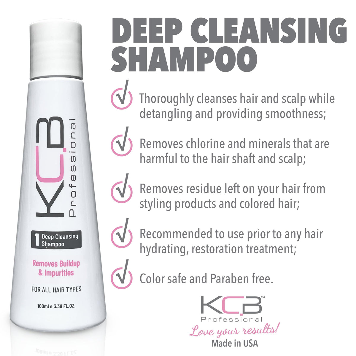 KCB Professional Smooth System Step 1 application prepares and conditions strands