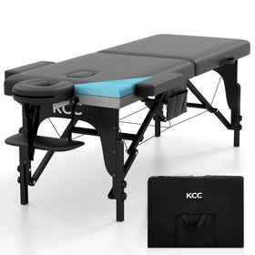 KCC Memory Foam Massage Table setup demonstrates quick assembly for professionals