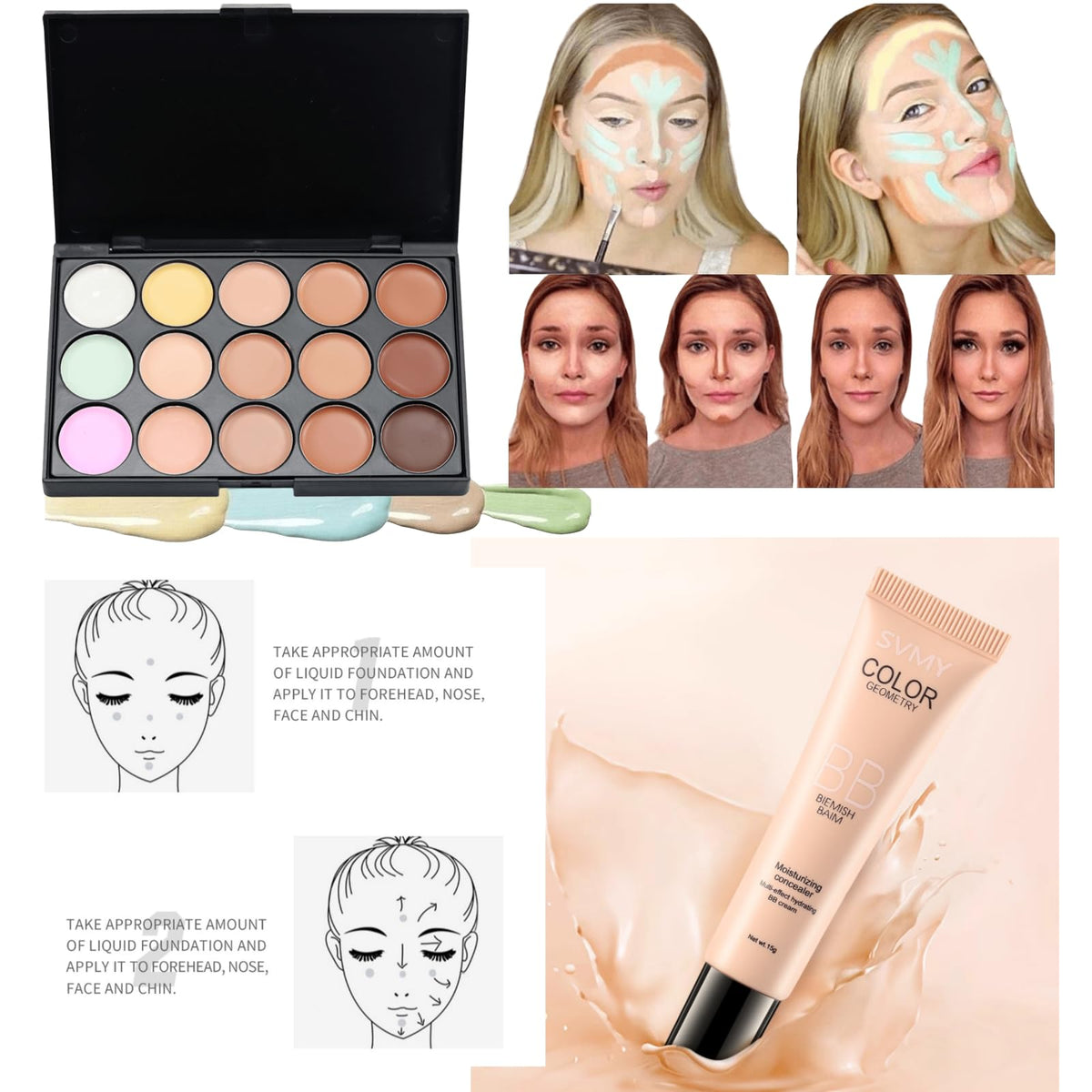 kcsciv all-in-one makeup kit teens lip gloss, subtle shine for everyday looks