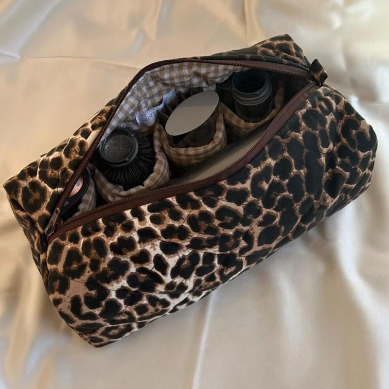 KCWVSIE leopard floral travel case adds stylish practicality for trips