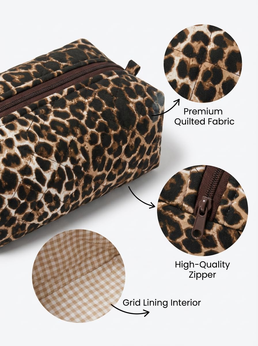 KCWVSIE leopard floral travel case for Shark Flexstyle securely holds styling gear