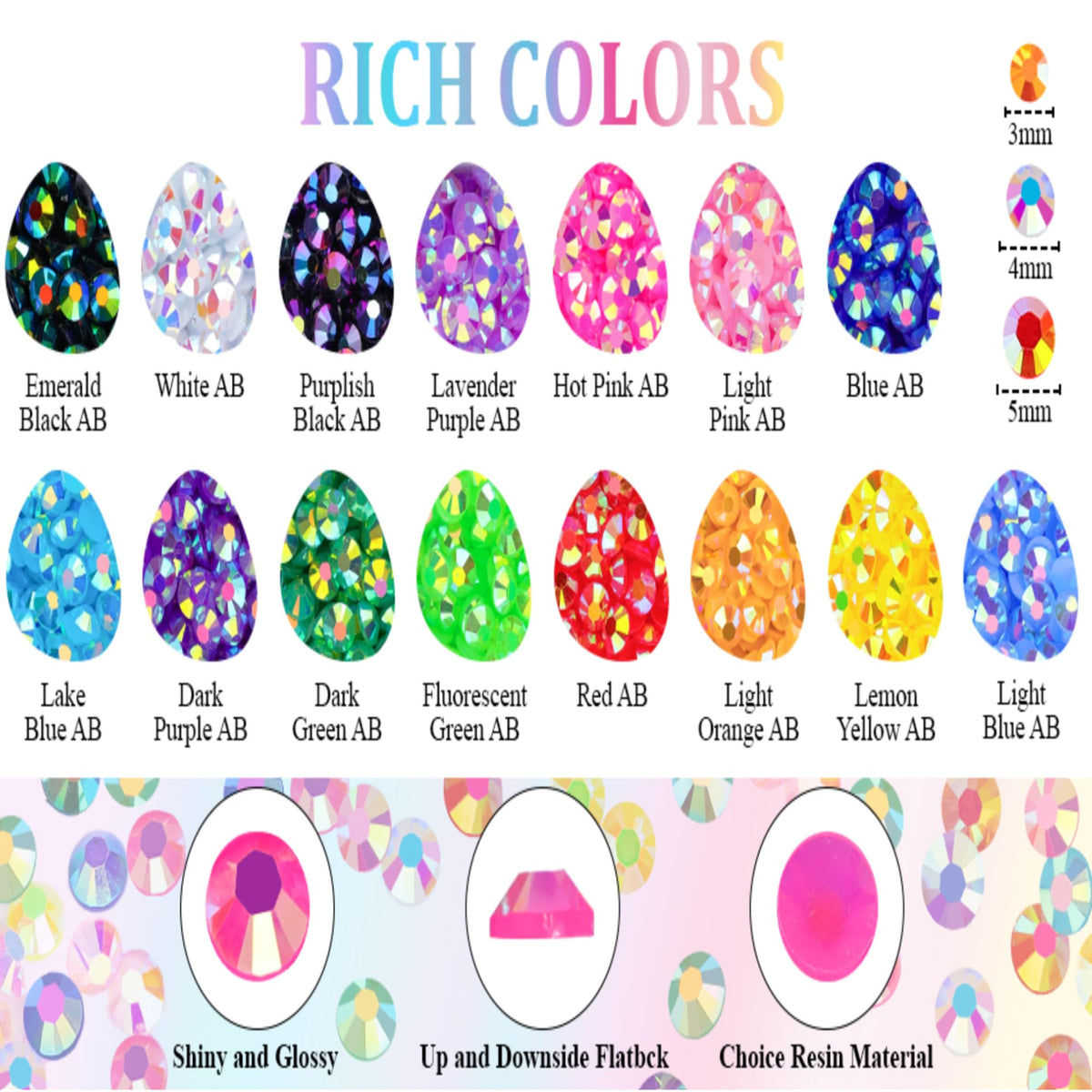 KCZ 32,000-piece rhinestones collection supports large or multiple projects