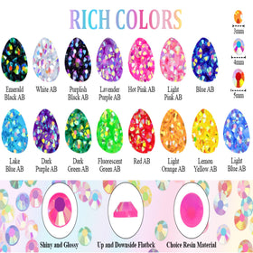 KCZ 32,000-piece rhinestones collection supports large or multiple projects