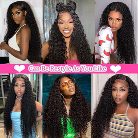 Kdmidun deep-curly wig offers natural looking texture and bounce
