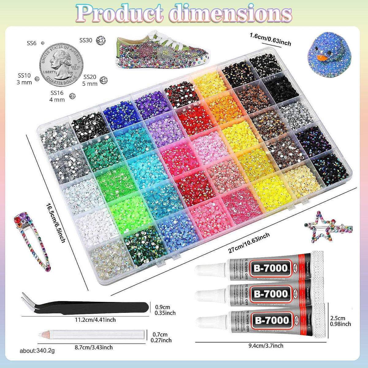 Kdpuei all-in-one bedazzle kit inspires creative gift ideas and celebrations.