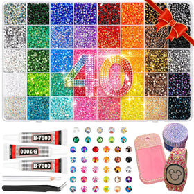 Kdpuei resin jelly rhinestones in vibrant colors for dazzling DIY crafts.