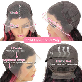 KeaBalo pink and black wig, ideal for travel, parties, and events