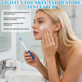 KEBEGE Micro-molecular firming lotion bottle demonstrates deep nourishment for firmer-looking skin.