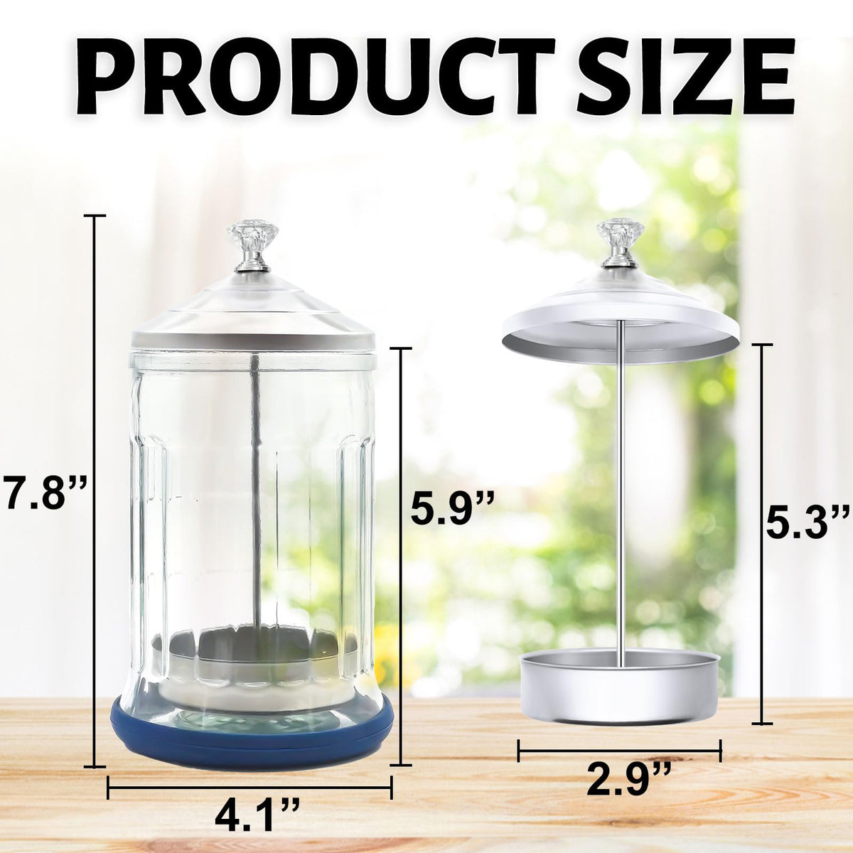 Keedolla barber tools jar with lid and removable basket for convenient soaking
