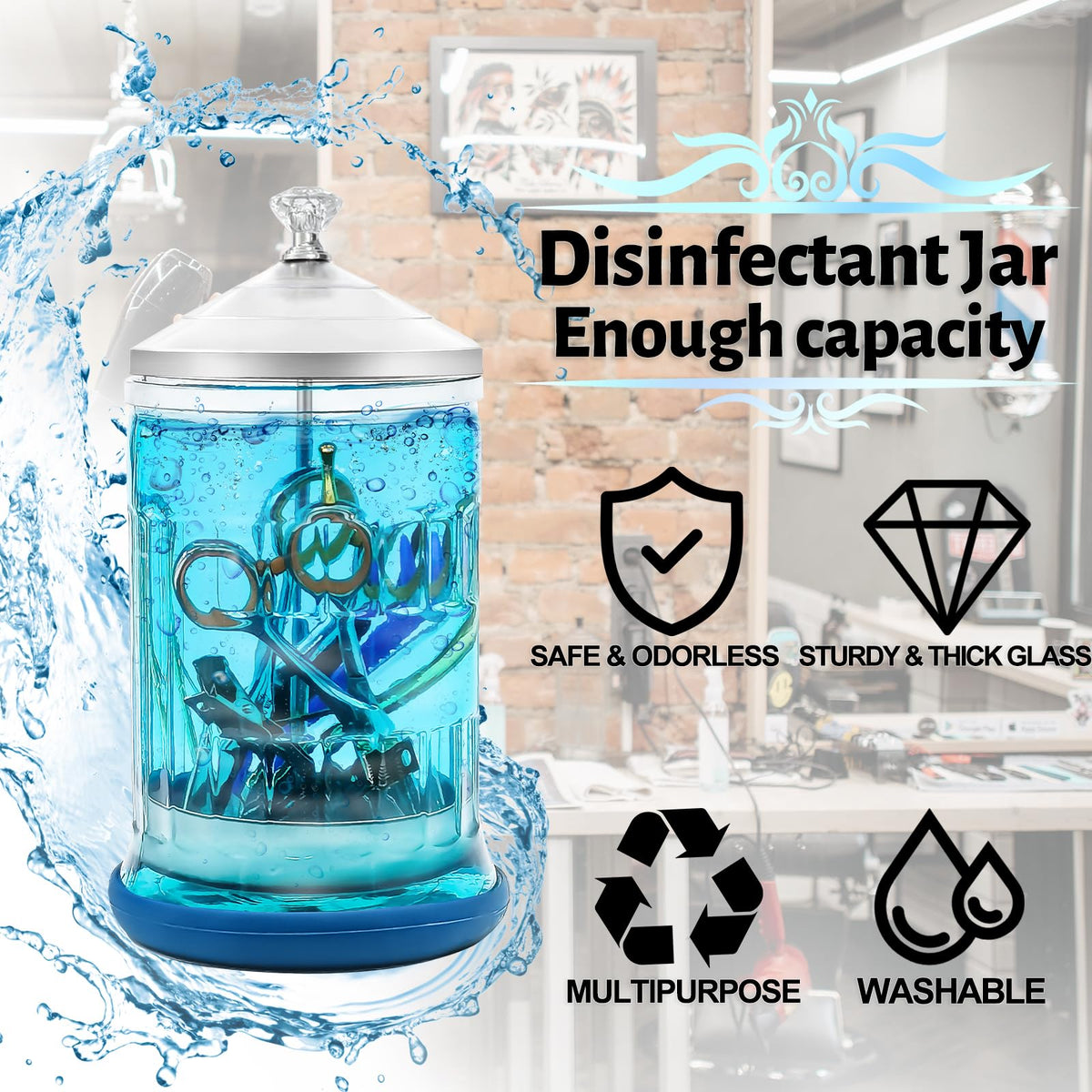 Keedolla compact jar protects countertops while tools soak