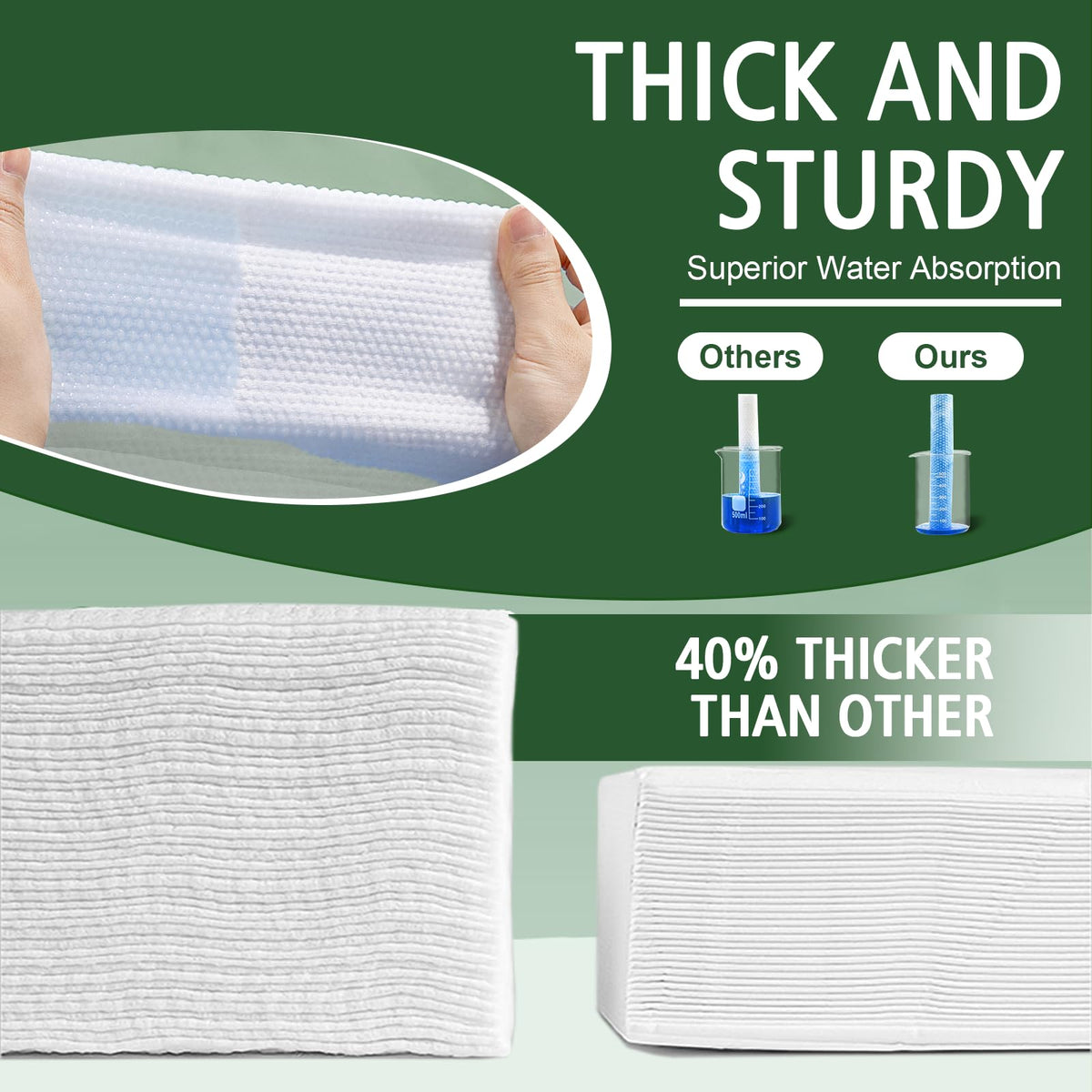KeeiZoes disposable face towels package close-up, ideal for makeup removal.