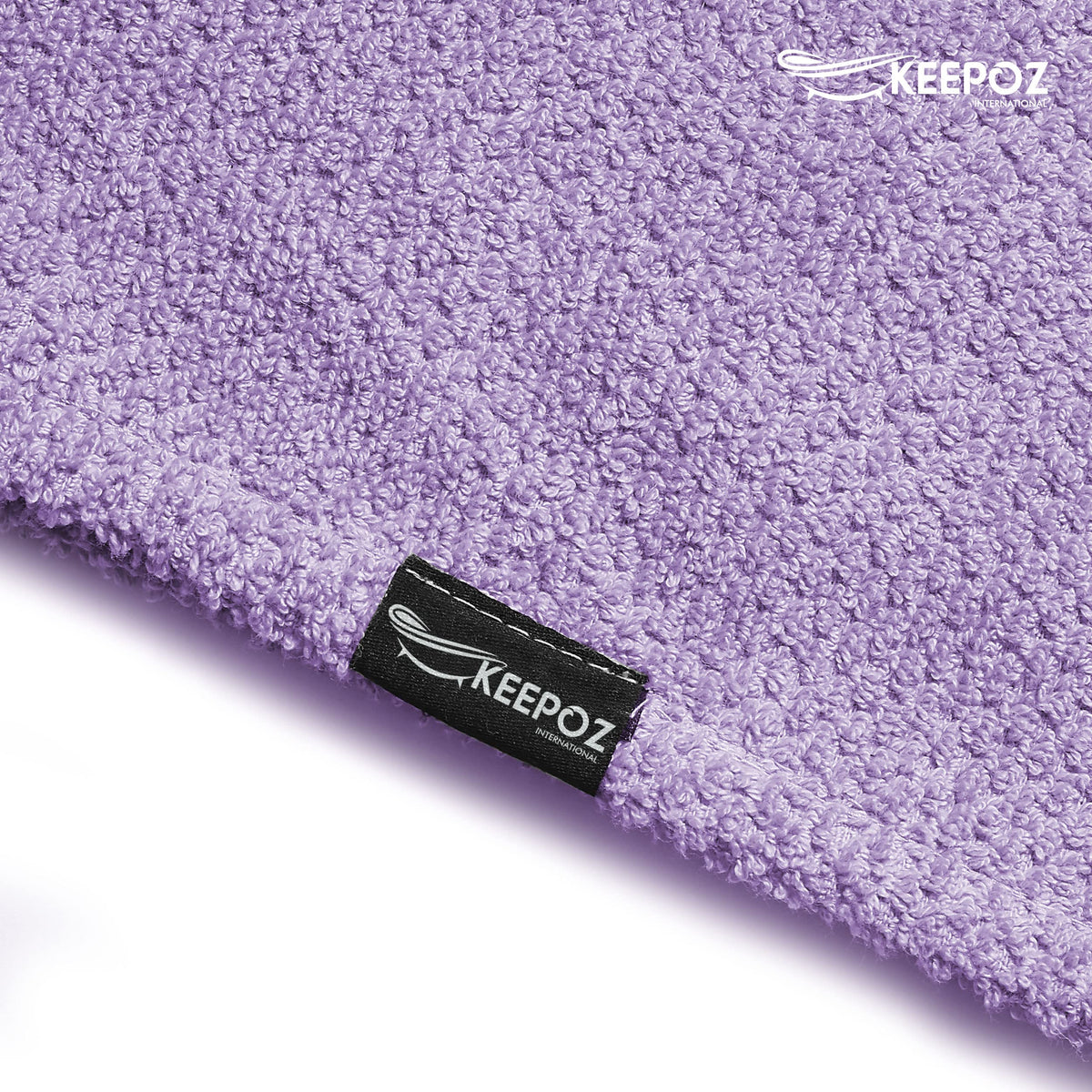 KEEPOZ 100% cotton towel wrap, thick terry loops for high-absorption and soft feel