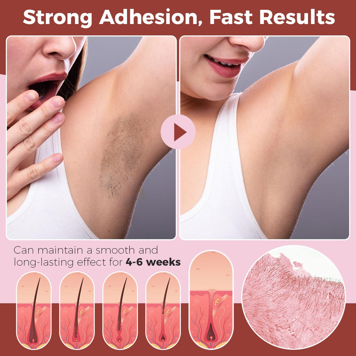 Keethem bikini waxing with hard wax beads for precise results