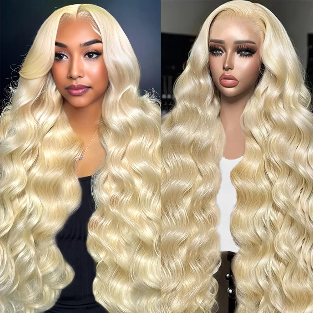 KEGOO 613 lace-front wig close-up shows natural texture and realistic hairline