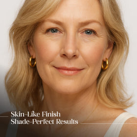 Kehlya Beauty color-changing foundation wear test displaying long-lasting results.