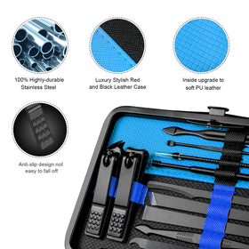 Keiby Citom black steel tool set offers rust resistance and durability.