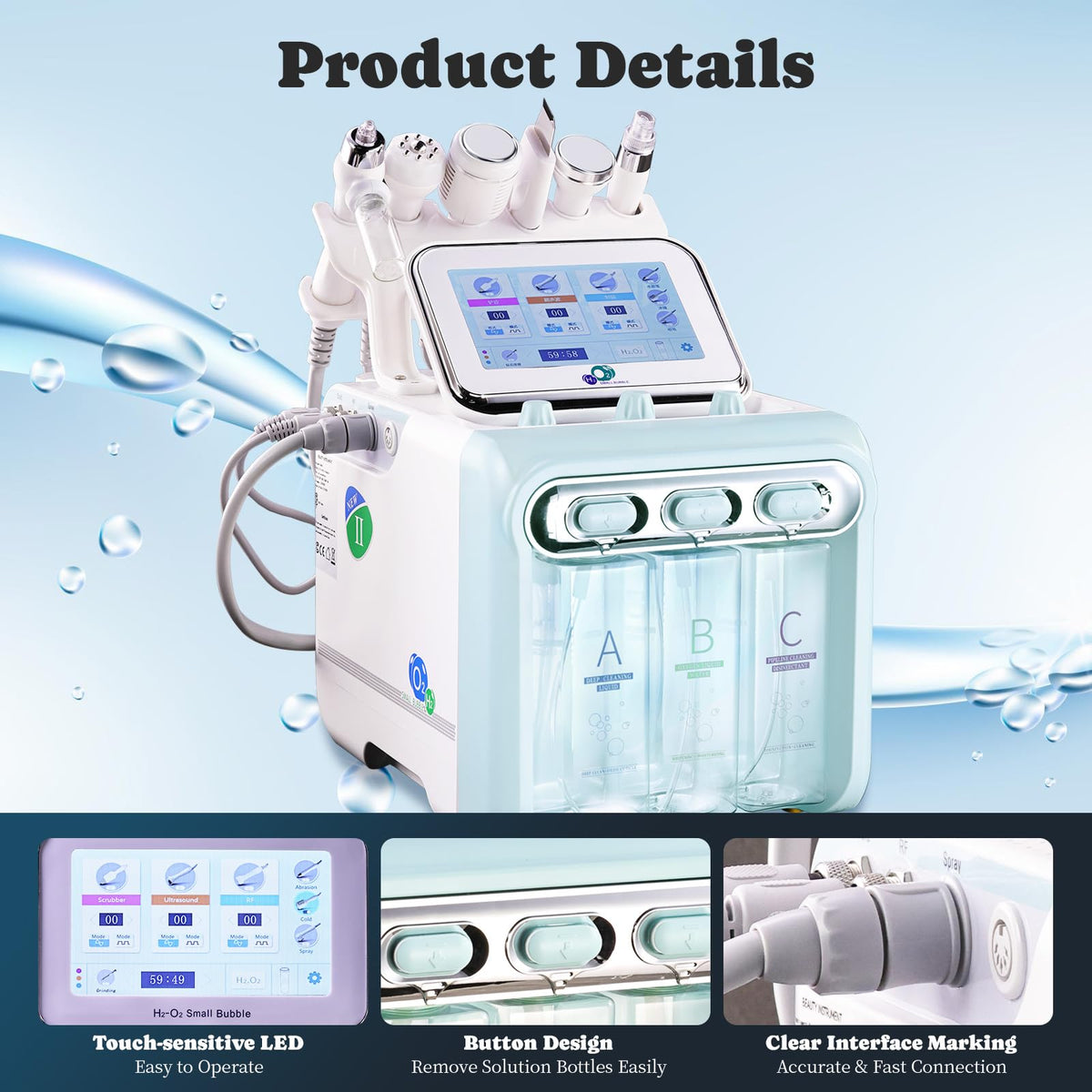 Keicnkj touch-screen control panel for easy, precise operation.