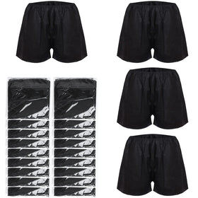Kekafu 50pcs disposable men boxer shorts, packaged front view, convenient for travel and hygiene.