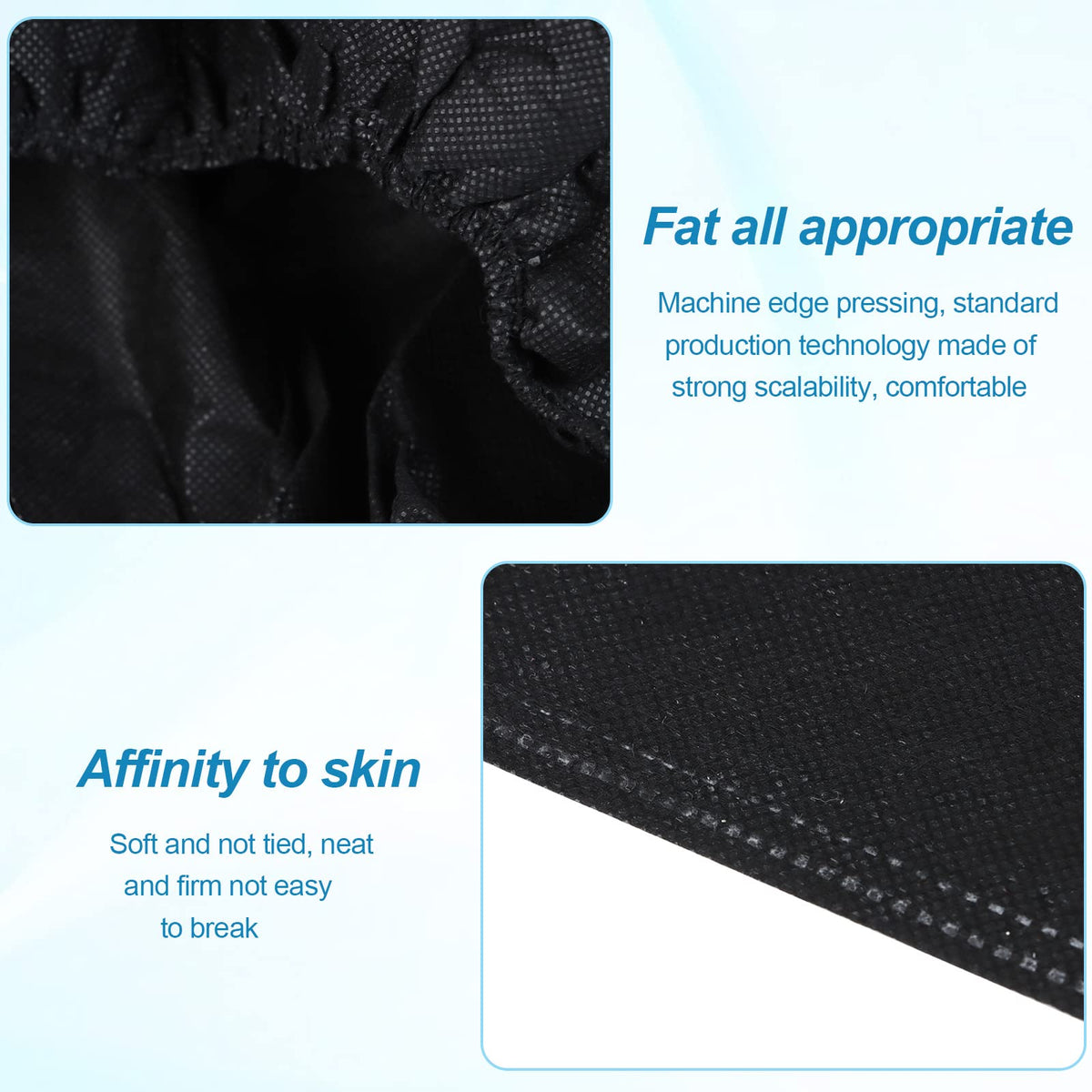 Kekafu opaque black design provides privacy during spa or salon services.