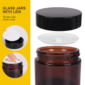 Keketin amber jar seals tightly for travel-friendly storage.