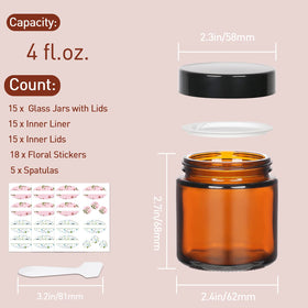 Keketin black-lid jar with inner liner provides a tight seal for travel.