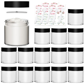 Keketin clear glass 4oz jar set with lids for convenient storage on the go.