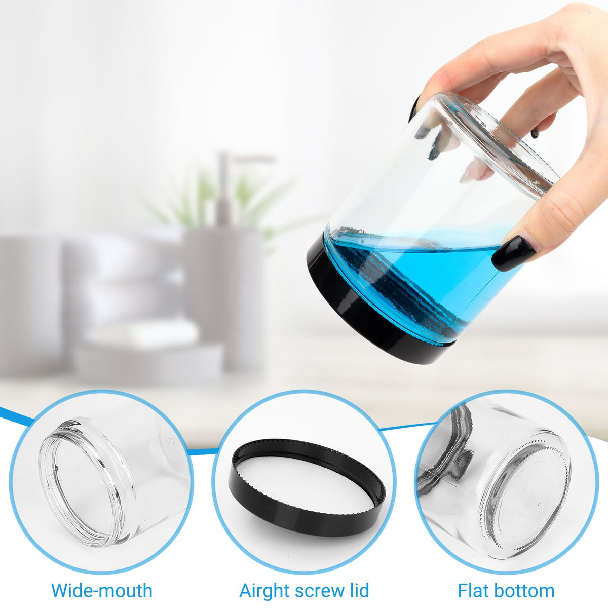 Keketin leakproof jar with screw-on cap protects contents during travel