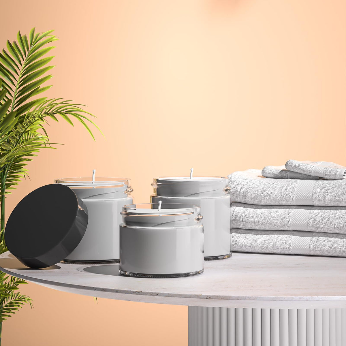 Keketin versatile jars for creams, candles, bath salts, and crafts.