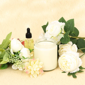 Keketin wide-mouth 8oz glass jar ideal for creams and lotions