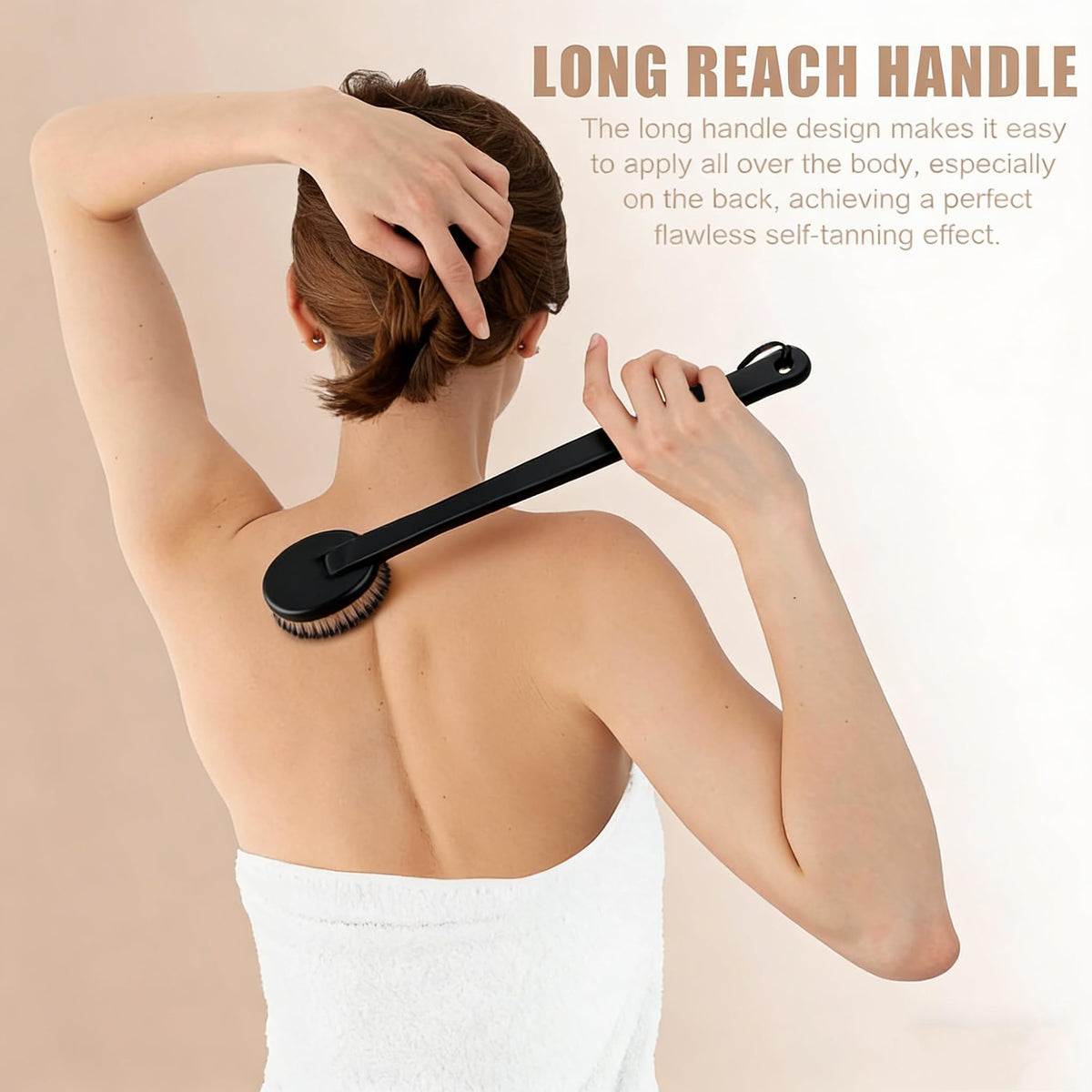 KELILO long-handled back applicator reaches hard-to-reach areas.