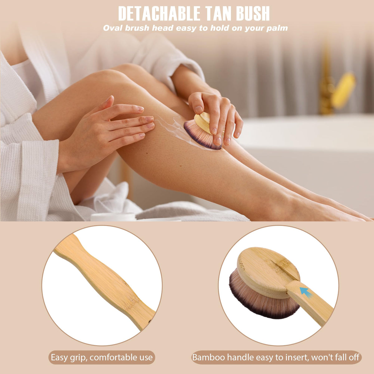 Kelilo waterproof self-tanning mitt keeps hands clean.