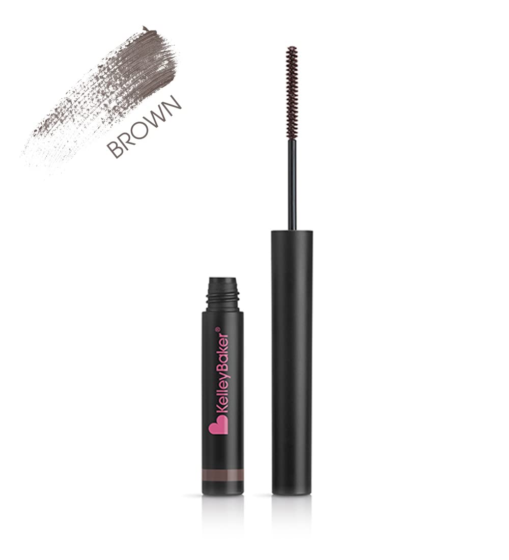 Kelley Baker Tinted Brow Gel Brown application shows precise, natural brows.