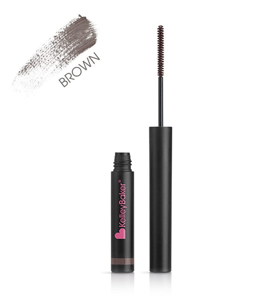 Kelley Baker Tinted Brow Gel Brown application shows precise, natural brows.