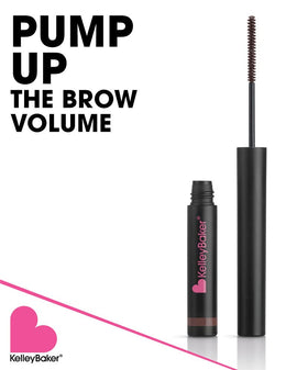 Kelley Baker Cruelty-free brow gel packaging close-up for vegan-friendly product.