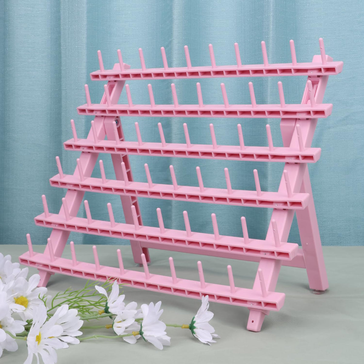 Kelukeya Braid Rack 60 spools front view for organized braiding workflow