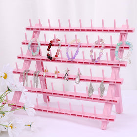Kelukeya Braid Rack 60 spools light pink finish brightening workspace