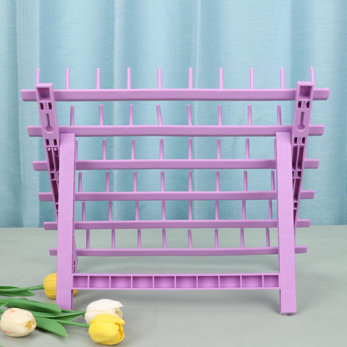 Foldable PP material of Kelukeya Braid Rack reduces clutter after use