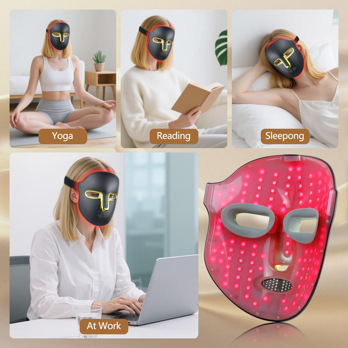 Kelyoo rechargeable mask with Type-C charging for easy recharging.