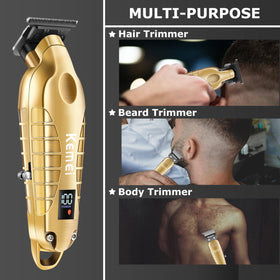 KEMEI 2293 quiet motor operation ensures discreet grooming.