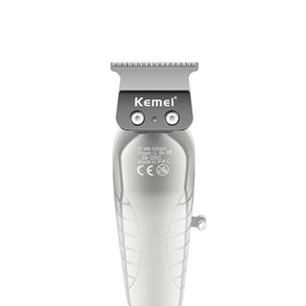 KEMEI 2293 side view shows ergonomic grip for comfortable handling during longer sessions.