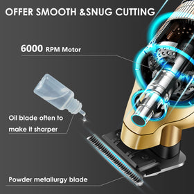 KEMEI 2293 trimming beard use-case shows smooth, defined lines.