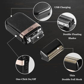 KEMEI KM-2296 cordless clipper in hand for precise cuts.