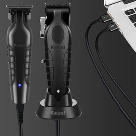 KEMEI clipper 2296 battery compartment indicating long runtime